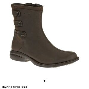 Merrell women's captiva launch mid 2 waterproof boot espresso, size 7
